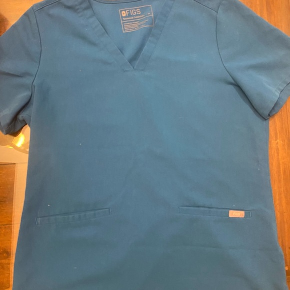 Royal blue figs top - Picture 2 of 3